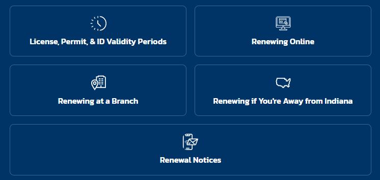 como renovar liencia de conducir en indiana