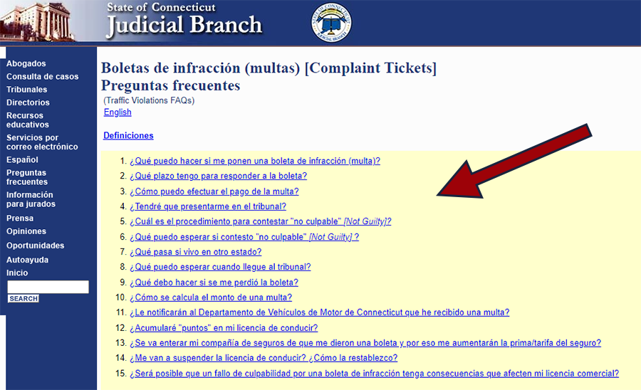 Cómo checar multas en Connecticut
