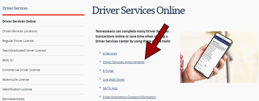 cita para licencia de conducir