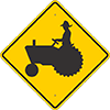 Farm Machinery Crossing sign