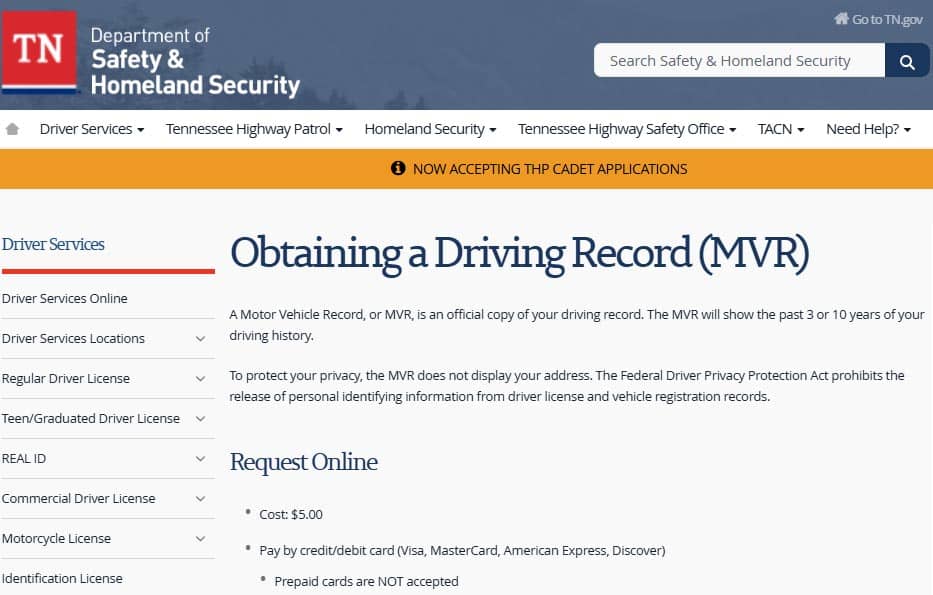 verificar multas de tráfico en Tennessee
