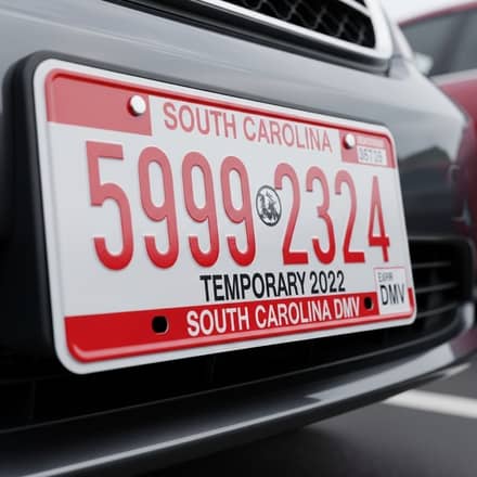 cómo sacar placas en South Carolina