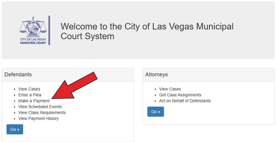 pagar multas de transito en Las Vegas