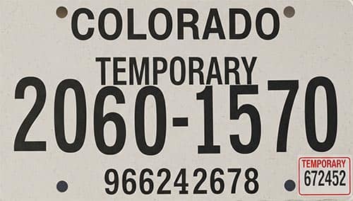 requisitos para sacar placas en colorado