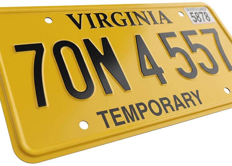 requisitos para sacar placas en virginia