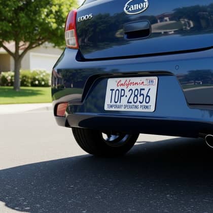 placas temporales california