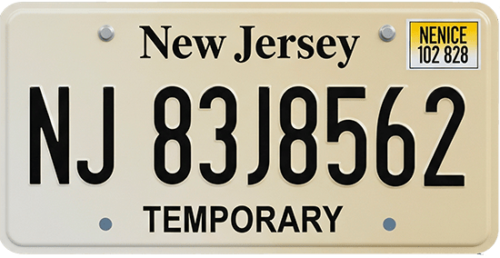 placas temporales new jersey